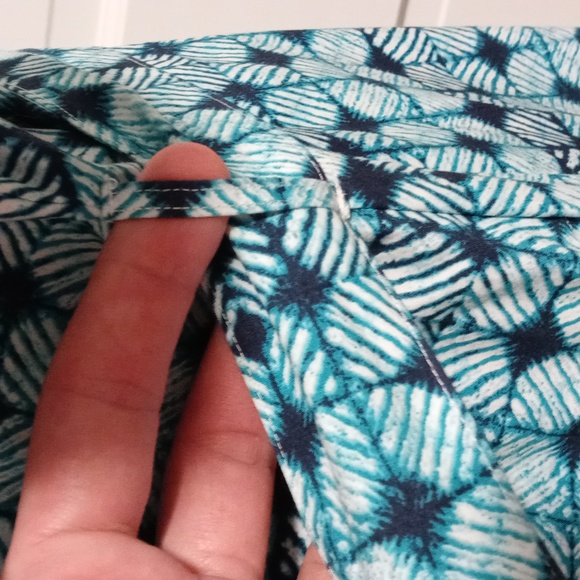๐ ๐Brooks Brothers 346๐ - Aqua/Teal Pleated Poplin Button Down Shirtdress - Picture 11 of 15